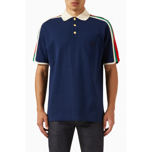 Gucci - Web Polo Shirt in Cotton Jersey