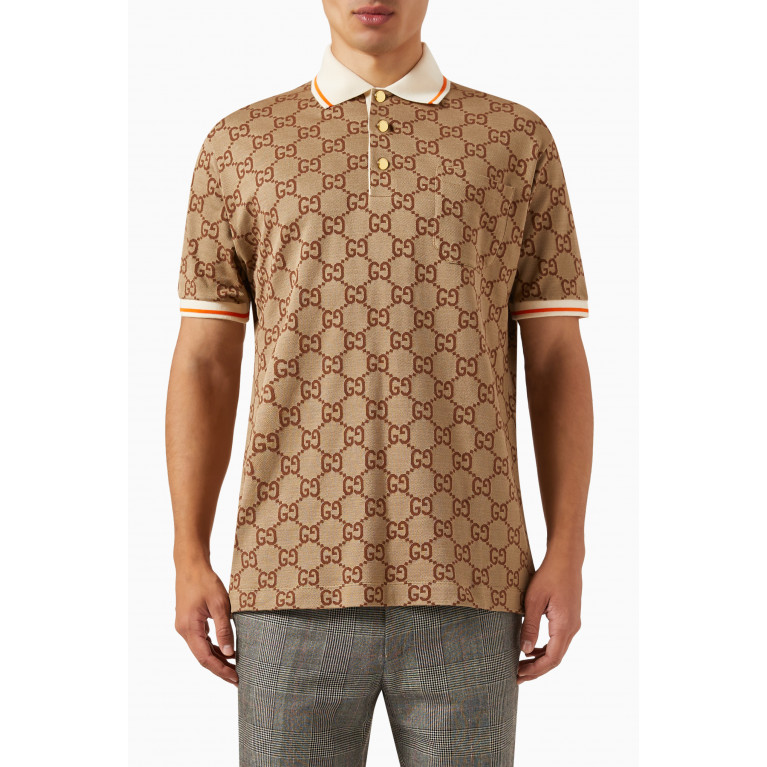Gucci - Polo Shirt in Cotton & Silk