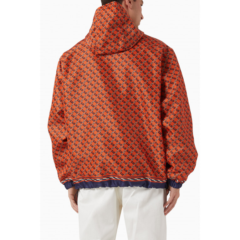 Gucci - Geometric G-print Hooded Zip Jacket in Nylon