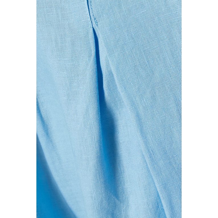 Rumer - Pepper High-rise Wide-leg Pants in Linen Blue