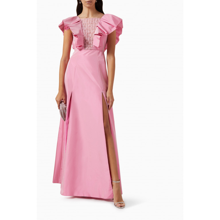 NASS - Sleeveless Dress in Nylon and Tulle
