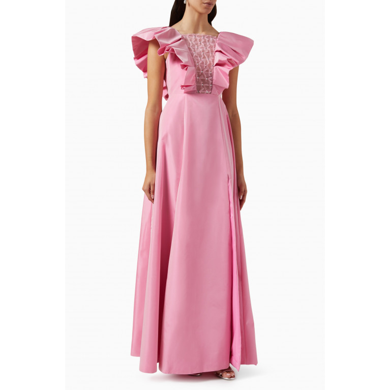 NASS - Sleeveless Dress in Nylon and Tulle