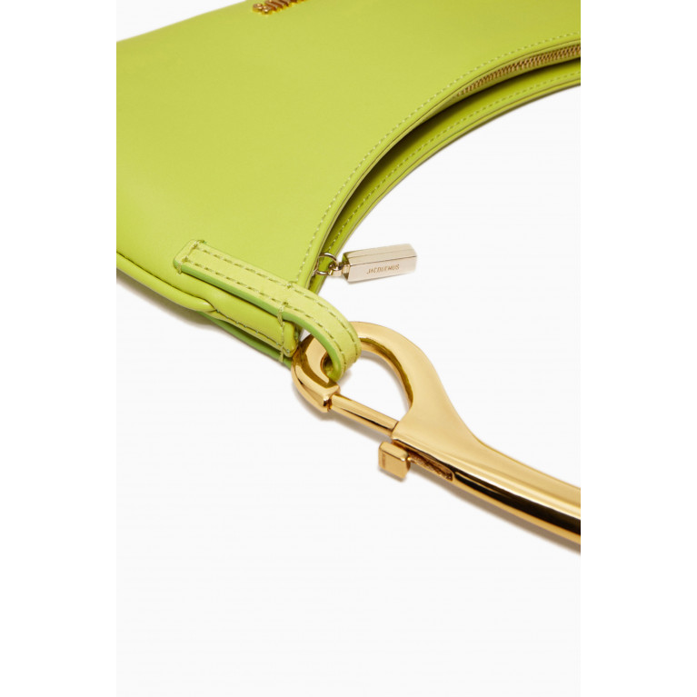 Jacquemus - Le Bisou Mousqueton Shoulder Bag in Leather Green