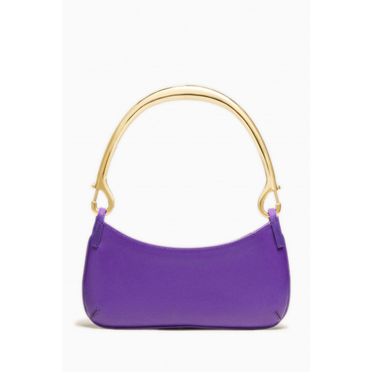 Jacquemus - Le Bisou Mousqueton Shoulder Bag in Leather Purple