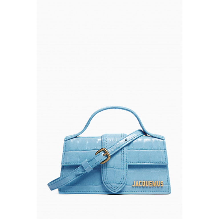 Jacquemus - Le Bambino Mini Tote Bag in Croc-embossed Leather
