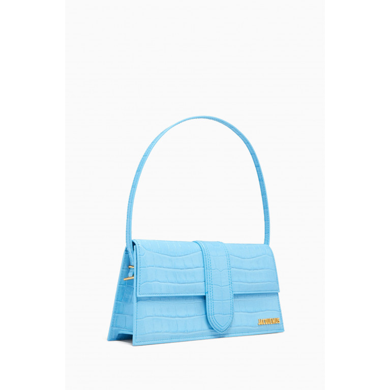 Jacquemus - Le Bambino Long Shoulder Bag in Croco-embossed Leather