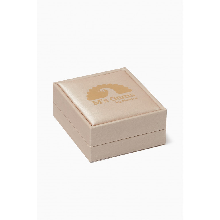 M's Gems - Aanya Ring in 18kt Gold & Uncut Polki Diamonds