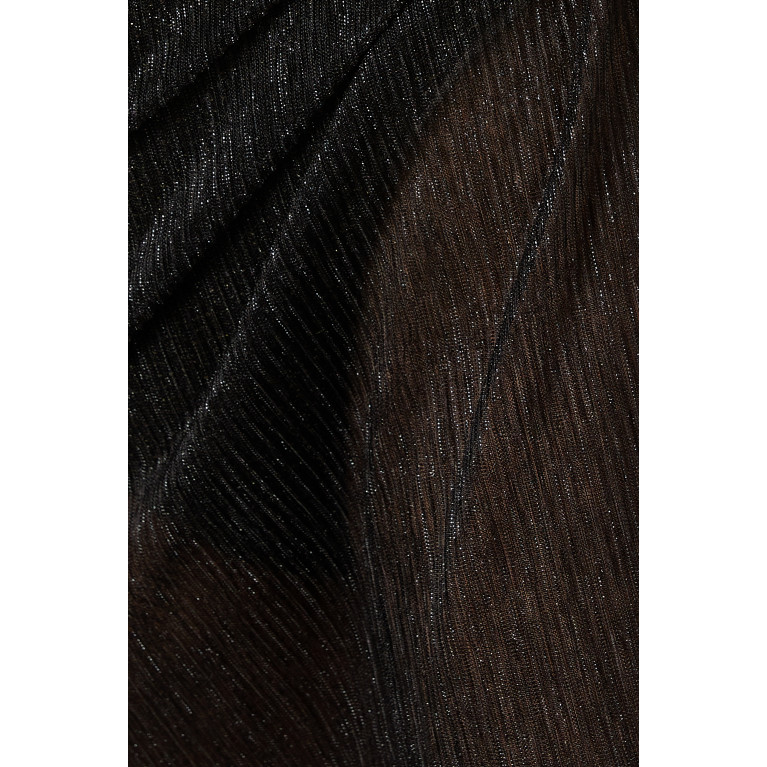 Good American - Sparkle Long Sarong Black