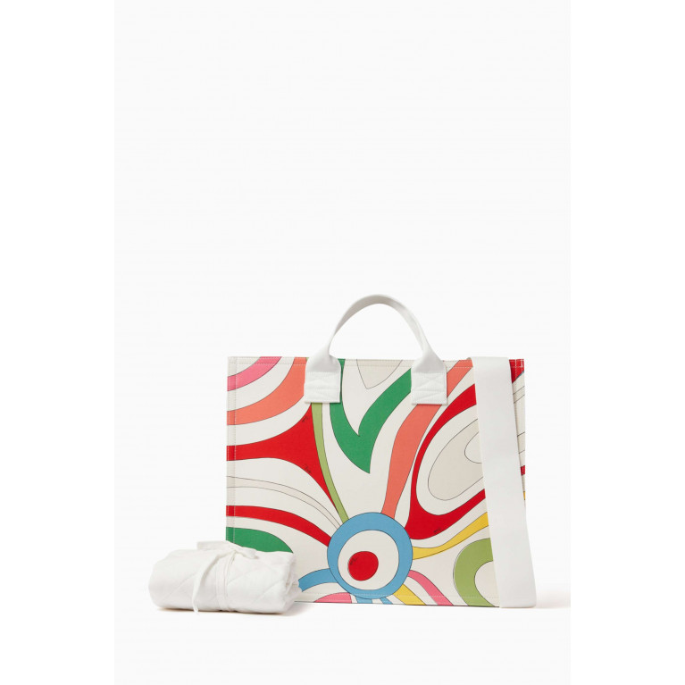 Emilio Pucci - Marmo Print Changing Bag in Cotton
