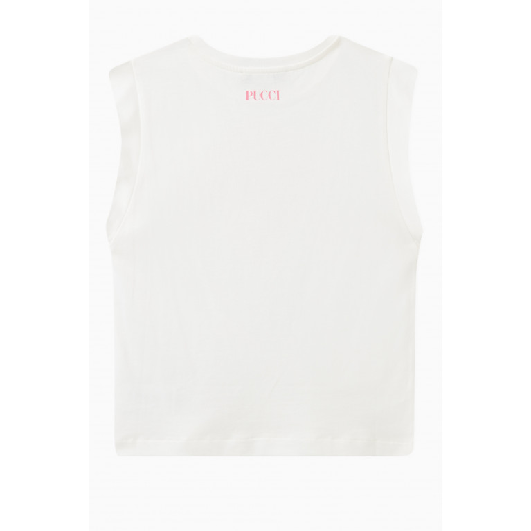 Emilio Pucci - Logo T-shirt in Cotton White