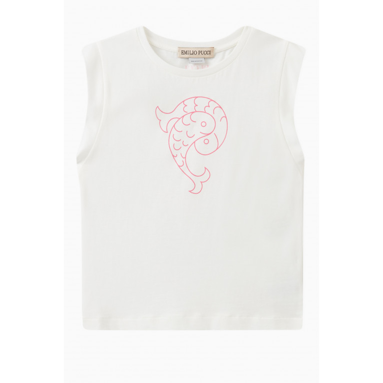 Emilio Pucci - Logo T-shirt in Cotton White