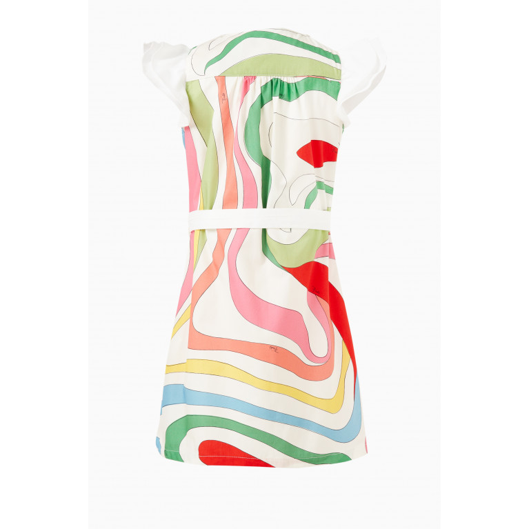 Emilio Pucci - Abstract Print Dress in Cotton