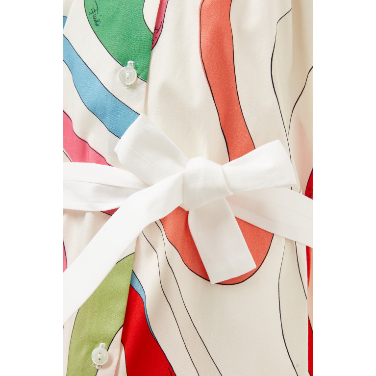 Emilio Pucci - Abstract Print Dress in Cotton