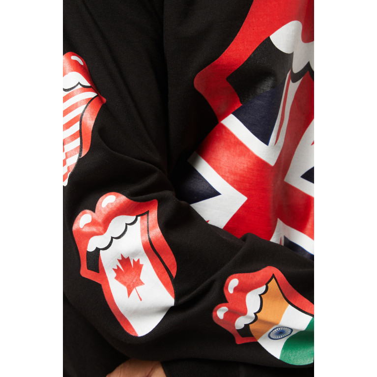 Market - Rolling Stones World Flag Long-sleeve in Cotton