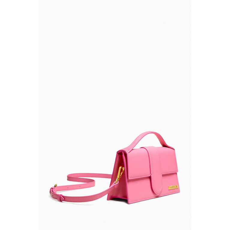 Jacquemus - Le Grand Bambino Tote Bag in Leather Pink