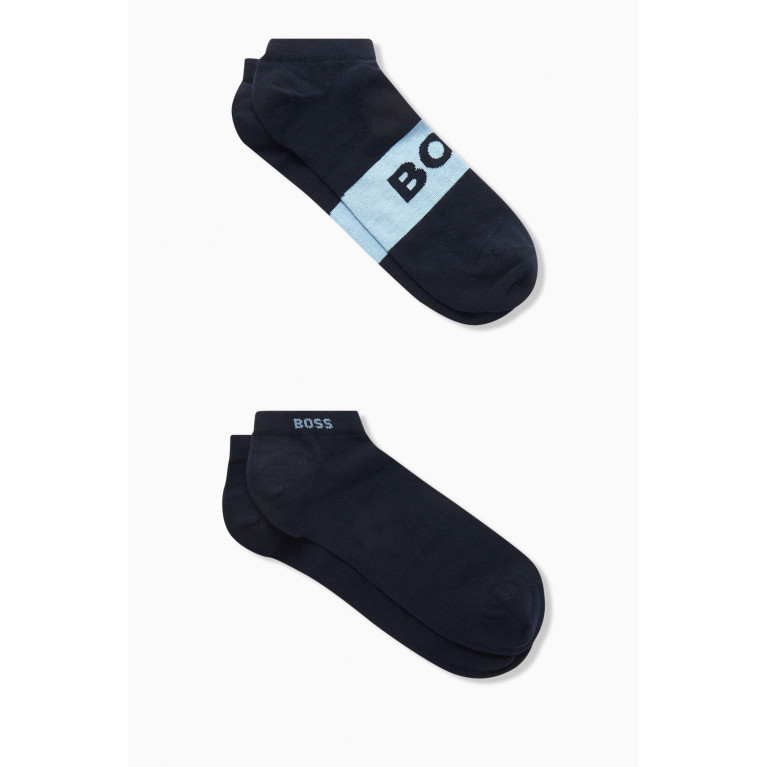 Boss - Ankle Socks in Cotton Blend, Set of 2