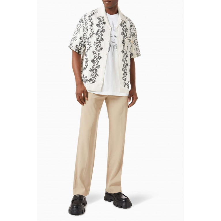 Jacquemus - Flower Print Shirt in Cotton Blend