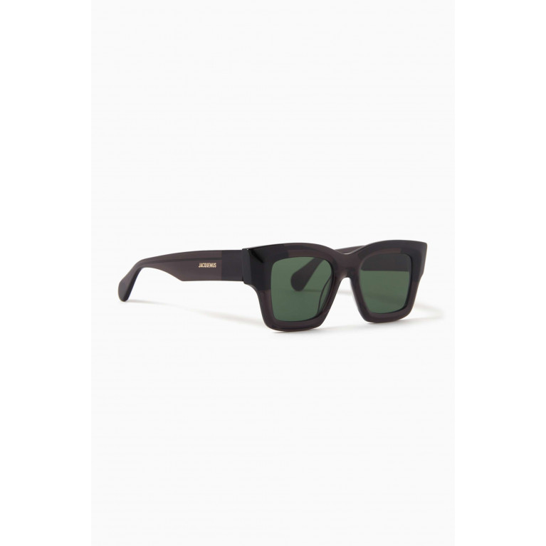 Jacquemus - Les Lunettes Baci Sunglasses in Acetate Black