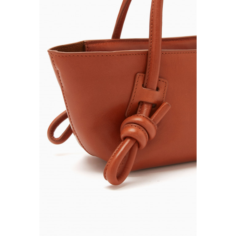 Hereu - Fleca Mini Baguette Bag in Leather