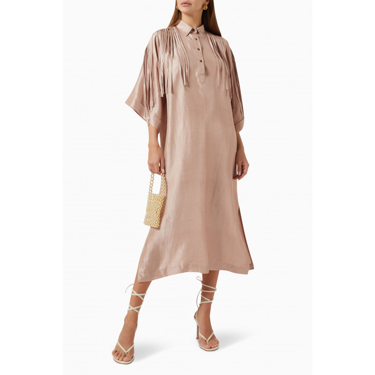 Twinkle Hanspal - Selma Dress in Pure Silk Pink