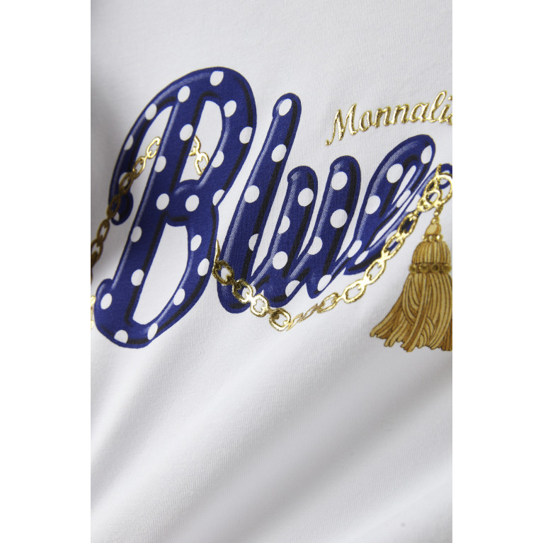 Monnalisa - Sailor Stripe T-Shirt in Cotton Stretch