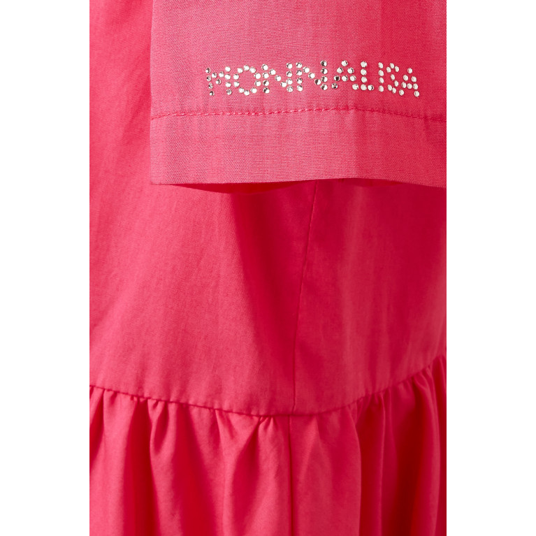 Monnalisa - Tiered Flounce Dress in Cotton