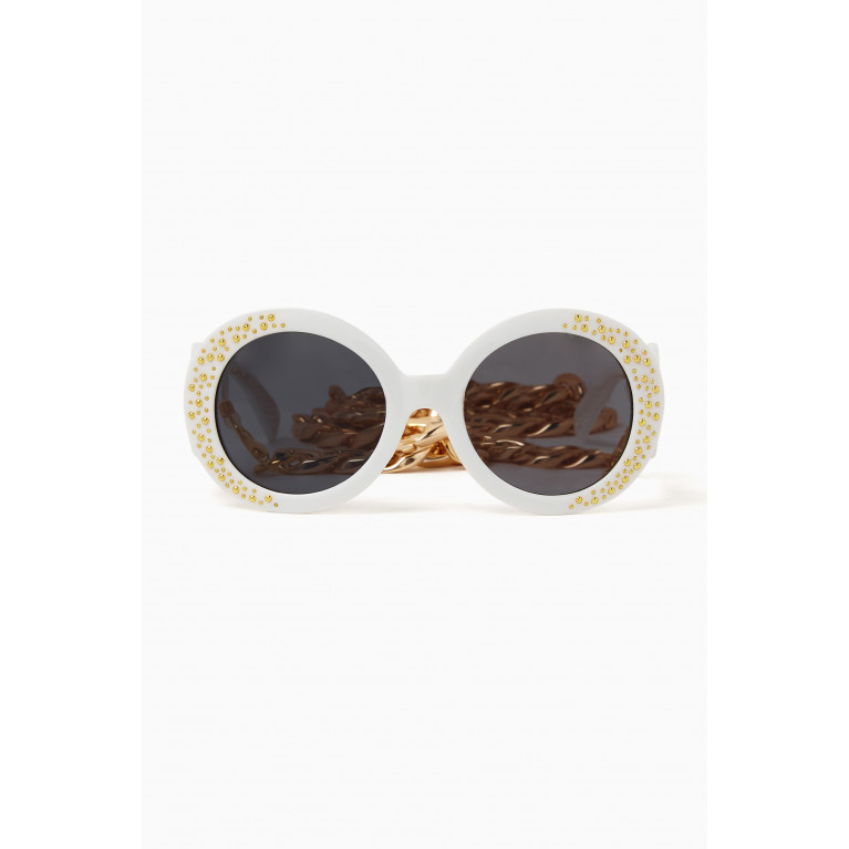 Monnalisa - Studded Frame Sunglasses in Acetate