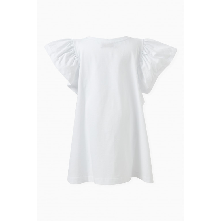 Monnalisa - Embellished Lola Bunny Print T-shirt in Cotton