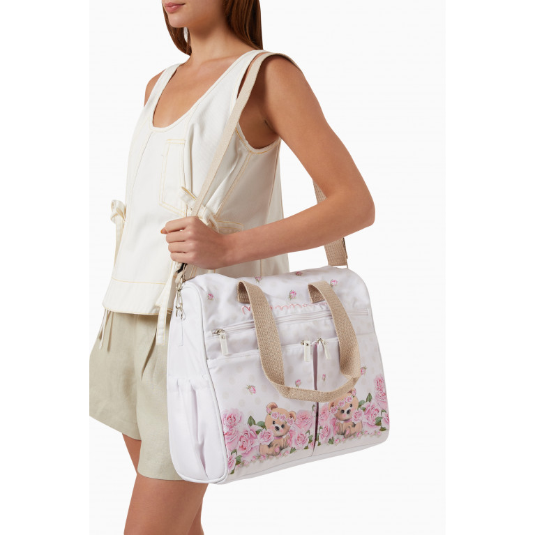 Monnalisa - Floral Ottoman Changing Bag in Jersey