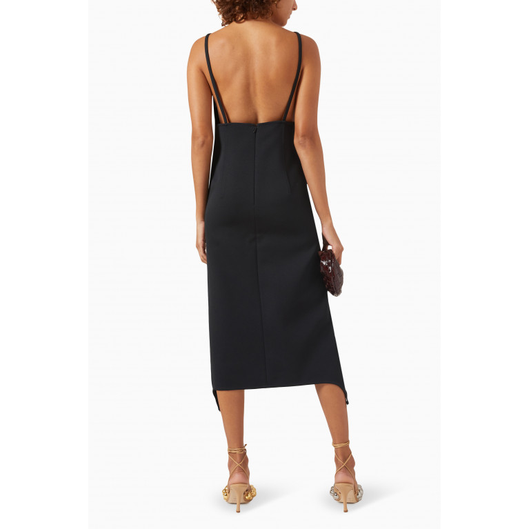 Courreges - Twill Backless Suspenders Dress