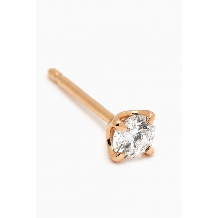 Fergus James - Round Diamond Stud Earrings in 18kt Gold
