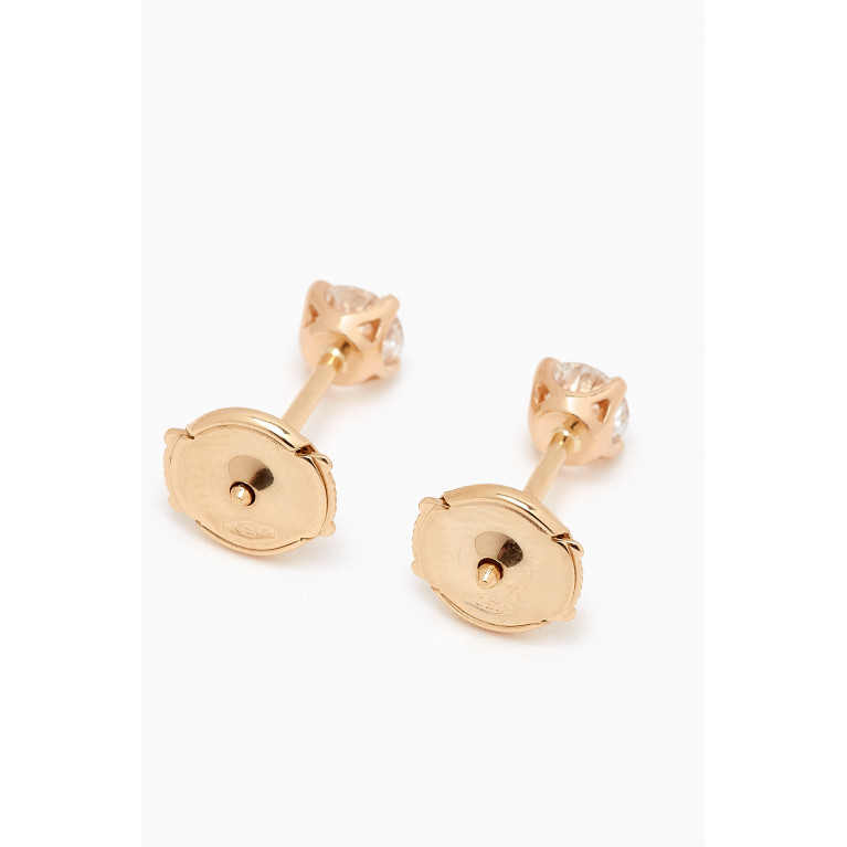 Fergus James - Round Diamond Stud Earrings in 18kt Gold