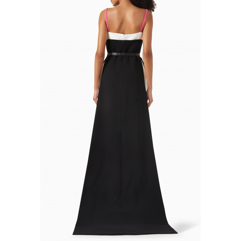 AZZI & OSTA - Two-tone Layered Gown in Crepe