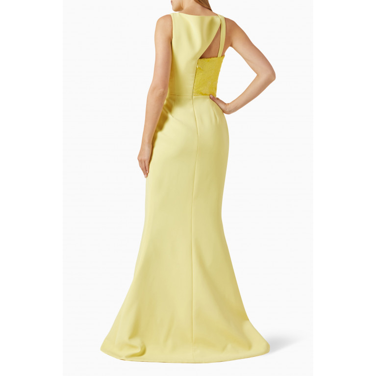 AZZI & OSTA - Cut-Out Maxi Dress in Crepe and Sequins
