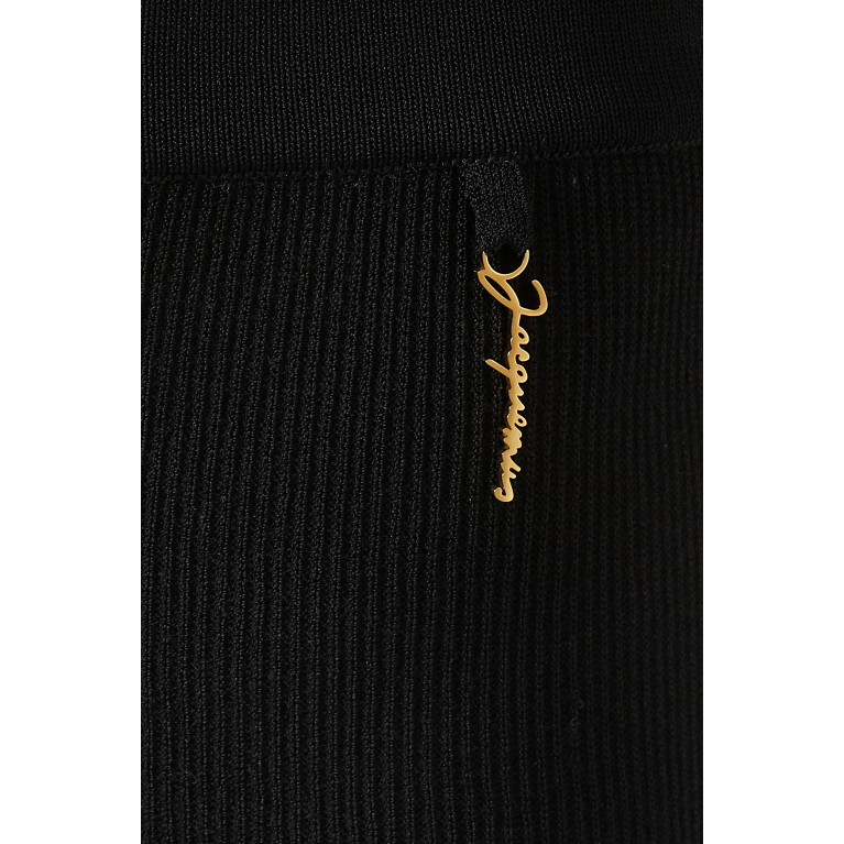 Jacquemus - Le Short Pralu in Viscose-knit Black