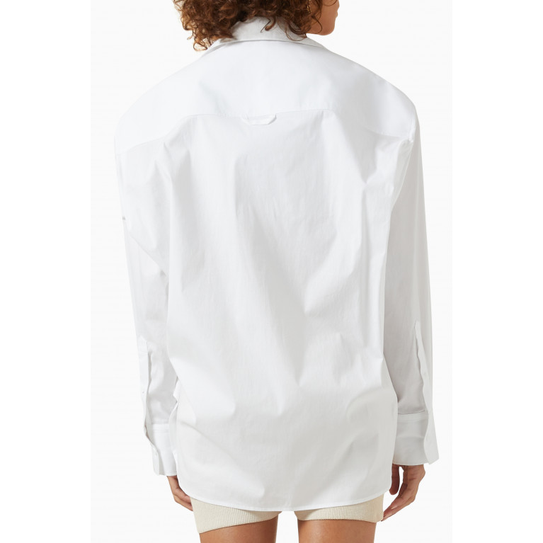 Jacquemus - Amaro Draped Shirt in Cotton-poplin