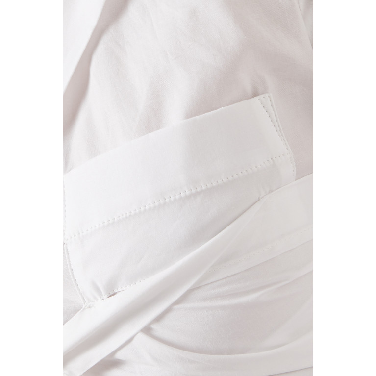 Jacquemus - La Chemise Meio Crop Shirt in Stretch-cotton