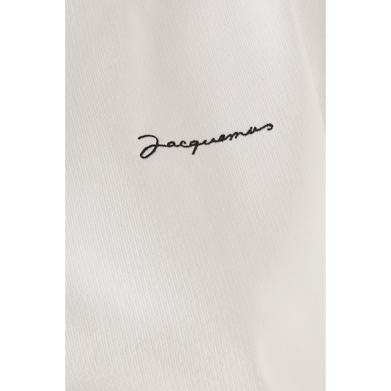 Jacquemus - Le Sweatshirt Brode in Organic Cotton White