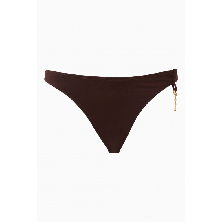 Jacquemus - La Bas De Maillot Signature Bikini Briefs Brown