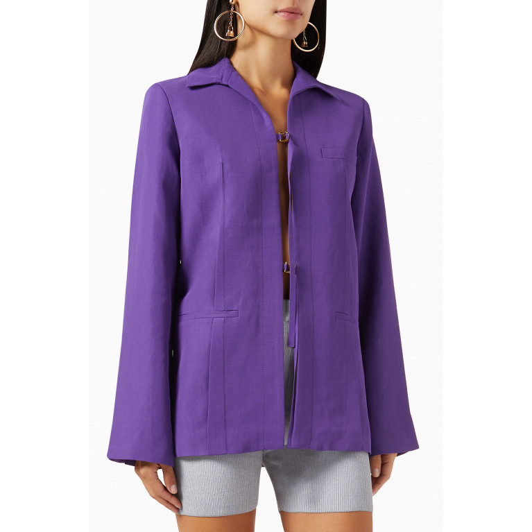 Jacquemus - La Veste Amaro Jacket in Viscose-blend Purple