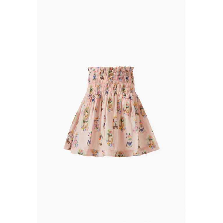 Raspberry Plum - Raspberry Plum - Animal-printed Skirt