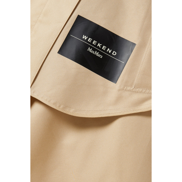Weekend Max Mara - Lembi Water-resistant Trench Coat in Cotton-blend Gabardine