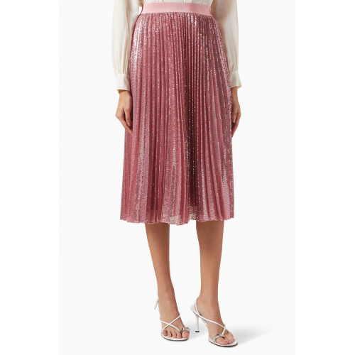 Weekend Max Mara - Falesia Sequin-embellished Pleated Midi Skirt in Tulle