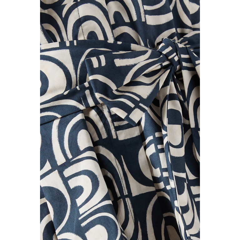 Max Mara - Tonale Printed Midi Dress in Cotton-poplin