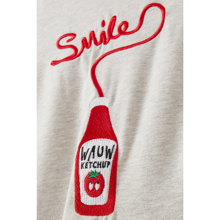 Wauw Capow - Graphic Logo T-Shirt in Cotton Blend