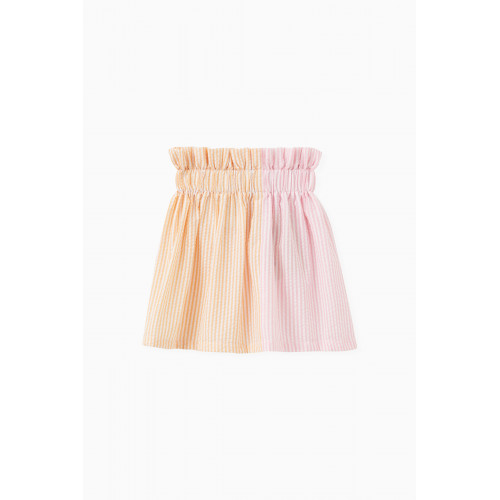 Wauw Capow - Striped Rosemary Skirt in Cotton