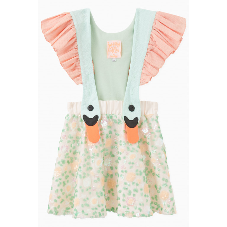 Wauw Capow - Bird Girl Dress in Cotton & Polyester