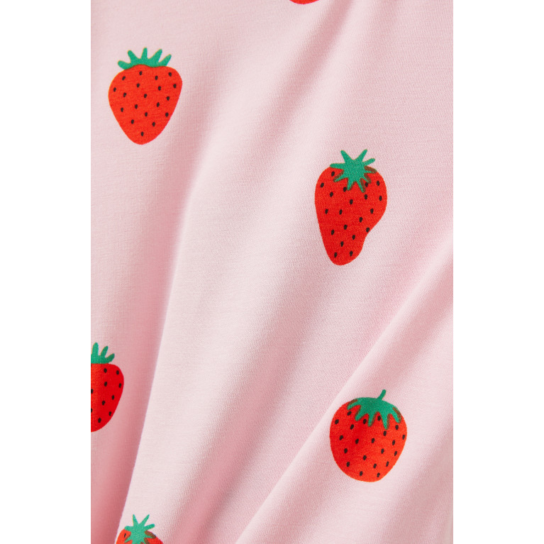 Wauw Capow - Fraise Strawberry Print Bodysuit in Cotton Blend