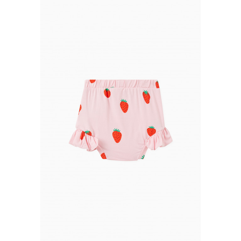 Wauw Capow - Wauw Capow - Dada Strawberry Print Bloomers in Cotton Blend
