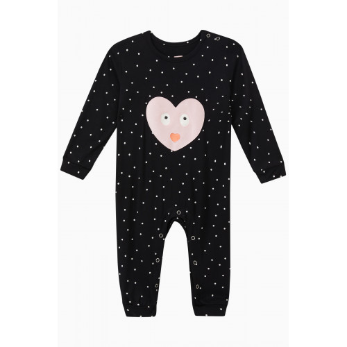 Wauw Capow - Big Hearted Romper in Cotton Stretch